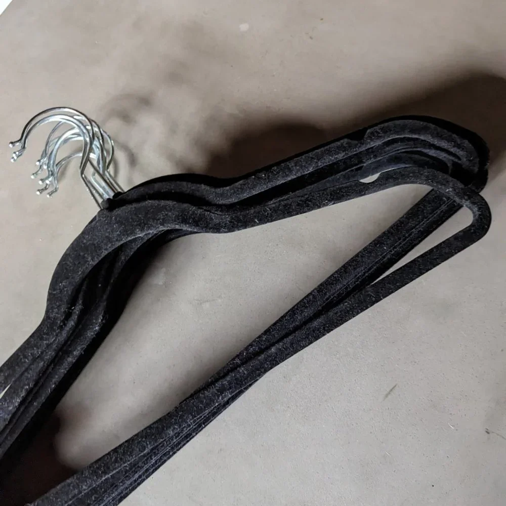 Black Velour Hangers